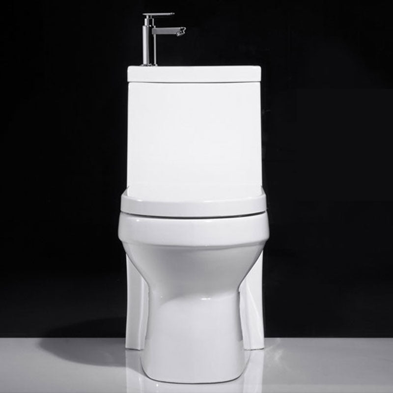 Modern Toilet Bowl Floor Mounted Porcelain All-In-One Flush Toilet Clearhalo 'Bathroom Remodel & Bathroom Fixtures' 'Home Improvement' 'home_improvement' 'home_improvement_toilets' 'Toilets & Bidets' 'Toilets' 6908731