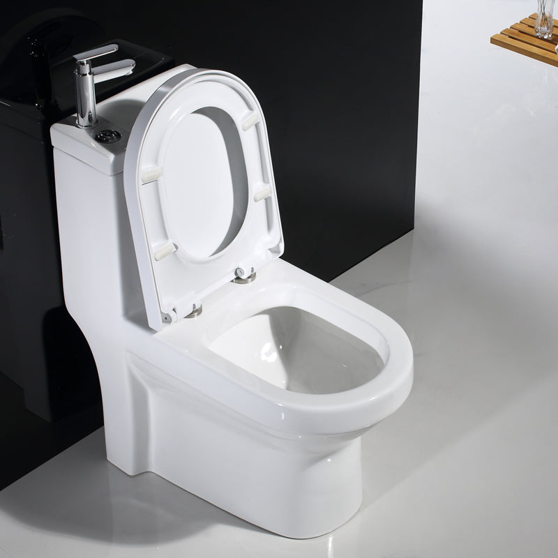 Modern Toilet Bowl Floor Mounted Porcelain All-In-One Flush Toilet Clearhalo 'Bathroom Remodel & Bathroom Fixtures' 'Home Improvement' 'home_improvement' 'home_improvement_toilets' 'Toilets & Bidets' 'Toilets' 6908732