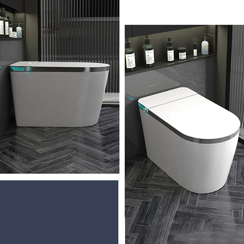 Contemporary Flush Toilet Floor Mounted One-Piece Toilet ABS Toilet Bowl Clearhalo 'Bathroom Remodel & Bathroom Fixtures' 'Home Improvement' 'home_improvement' 'home_improvement_toilets' 'Toilets & Bidets' 'Toilets' 6908795