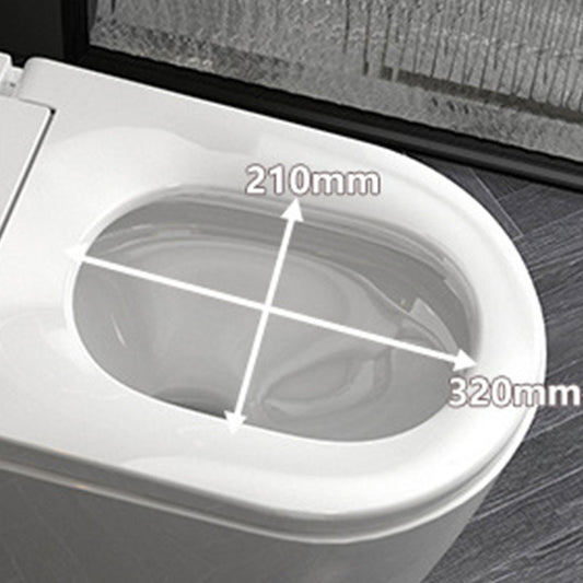 Contemporary Flush Toilet Floor Mounted One-Piece Toilet ABS Toilet Bowl Clearhalo 'Bathroom Remodel & Bathroom Fixtures' 'Home Improvement' 'home_improvement' 'home_improvement_toilets' 'Toilets & Bidets' 'Toilets' 6908804