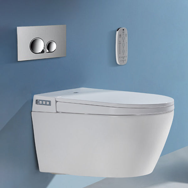 Contemporary Toilet Bowl One Piece Toilet Wall Mount Porcelain Flush Toilet 16"L x 23"W x 20"H Toilet with Tanker Clearhalo 'Bathroom Remodel & Bathroom Fixtures' 'Home Improvement' 'home_improvement' 'home_improvement_toilets' 'Toilets & Bidets' 'Toilets' 6908807