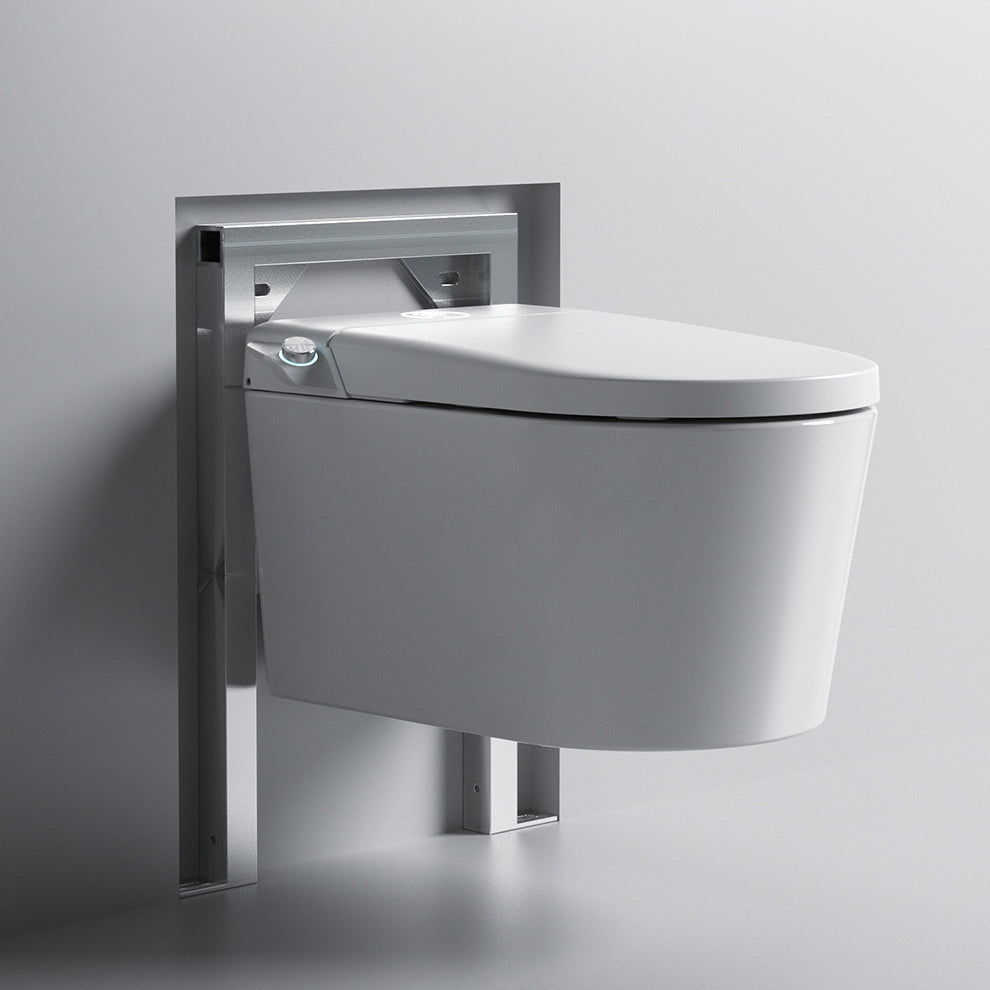Modern Siphon Jet Toilet Bowl One-Piece Toilet Wall Mount ABS Flush Toilet Clearhalo 'Bathroom Remodel & Bathroom Fixtures' 'Home Improvement' 'home_improvement' 'home_improvement_toilets' 'Toilets & Bidets' 'Toilets' 6908832