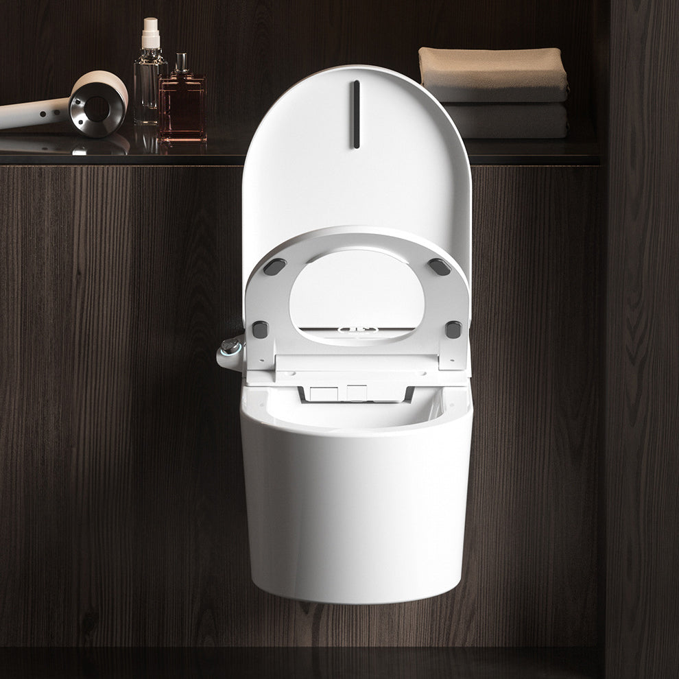 Modern Siphon Jet Toilet Bowl One-Piece Toilet Wall Mount ABS Flush Toilet Clearhalo 'Bathroom Remodel & Bathroom Fixtures' 'Home Improvement' 'home_improvement' 'home_improvement_toilets' 'Toilets & Bidets' 'Toilets' 6908833