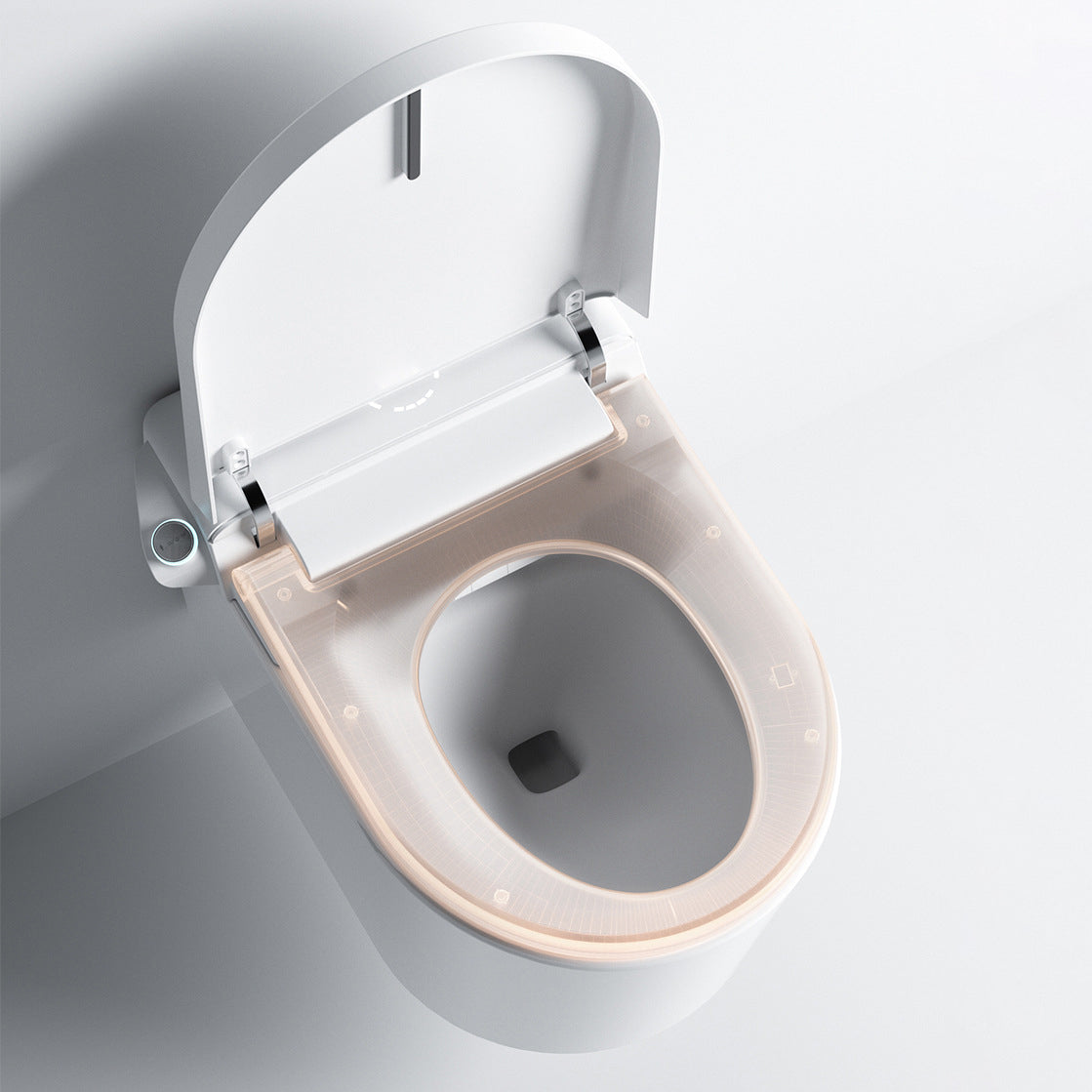 Modern Siphon Jet Toilet Bowl One-Piece Toilet Wall Mount ABS Flush Toilet Clearhalo 'Bathroom Remodel & Bathroom Fixtures' 'Home Improvement' 'home_improvement' 'home_improvement_toilets' 'Toilets & Bidets' 'Toilets' 6908838