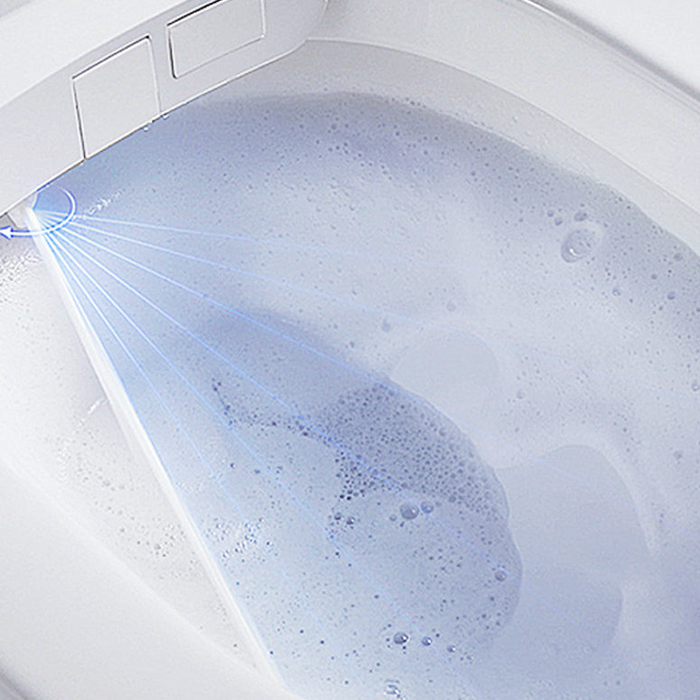 Modern Siphon Jet Toilet Bowl One-Piece Toilet Wall Mount ABS Flush Toilet Clearhalo 'Bathroom Remodel & Bathroom Fixtures' 'Home Improvement' 'home_improvement' 'home_improvement_toilets' 'Toilets & Bidets' 'Toilets' 6908839