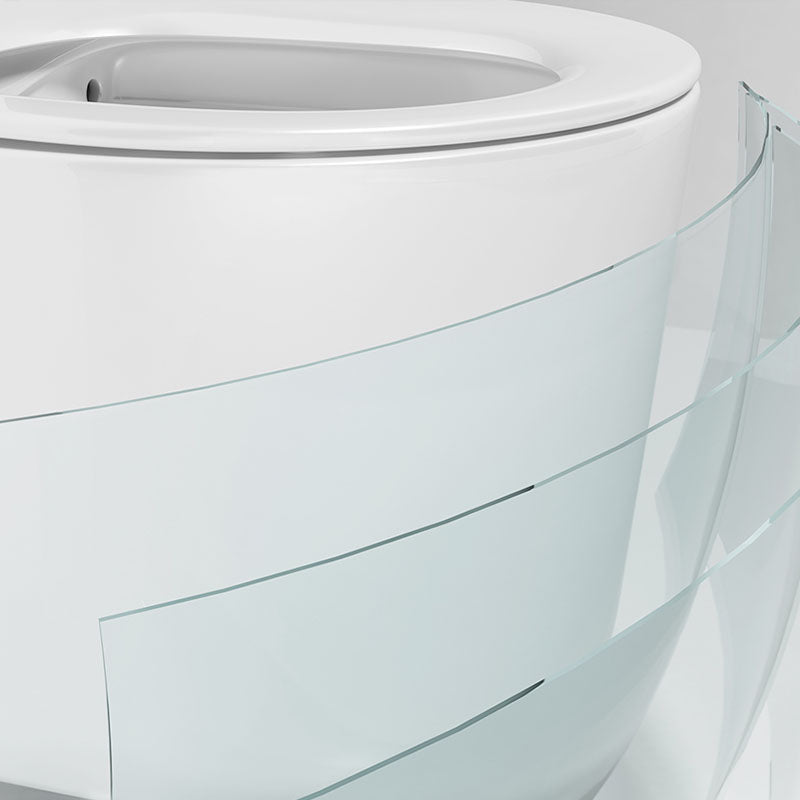 Modern Toilet Bowl Wall Mount Porcelain All-In-One Flush Toilet Clearhalo 'Bathroom Remodel & Bathroom Fixtures' 'Home Improvement' 'home_improvement' 'home_improvement_toilets' 'Toilets & Bidets' 'Toilets' 6908883