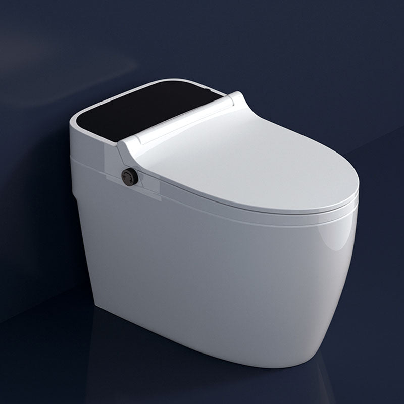 Contemporary Flush Toilet Floor Mounted One-Piece Toilet Porcelain Toilet Bowl Clearhalo 'Bathroom Remodel & Bathroom Fixtures' 'Home Improvement' 'home_improvement' 'home_improvement_toilets' 'Toilets & Bidets' 'Toilets' 6908891