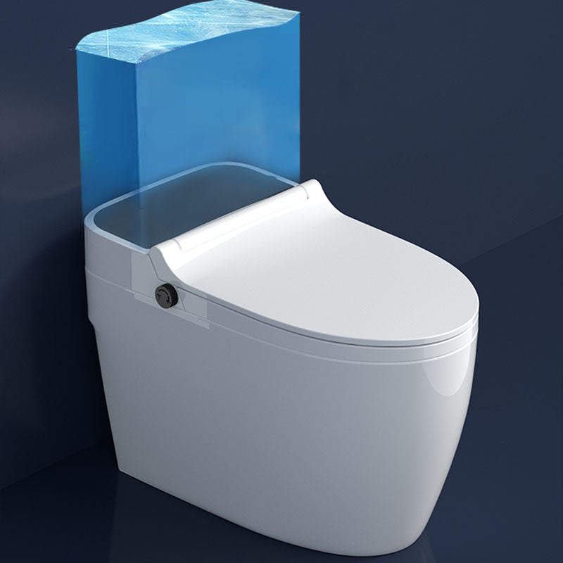 Contemporary Flush Toilet Floor Mounted One-Piece Toilet Porcelain Toilet Bowl Clearhalo 'Bathroom Remodel & Bathroom Fixtures' 'Home Improvement' 'home_improvement' 'home_improvement_toilets' 'Toilets & Bidets' 'Toilets' 6908904