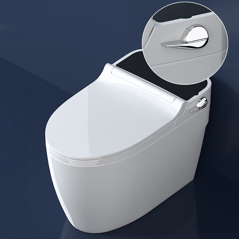 Contemporary Flush Toilet Floor Mounted One-Piece Toilet Porcelain Toilet Bowl Clearhalo 'Bathroom Remodel & Bathroom Fixtures' 'Home Improvement' 'home_improvement' 'home_improvement_toilets' 'Toilets & Bidets' 'Toilets' 6908906
