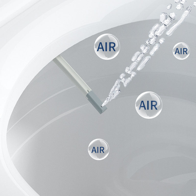 Contemporary Flush Toilet Floor Mounted One-Piece Toilet Porcelain Toilet Bowl Clearhalo 'Bathroom Remodel & Bathroom Fixtures' 'Home Improvement' 'home_improvement' 'home_improvement_toilets' 'Toilets & Bidets' 'Toilets' 6908908