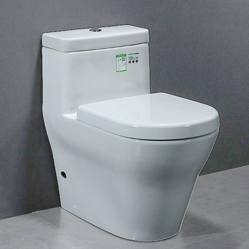 Traditional Ceramic Toilet Bowl One Piece Flush Toilet with Toilet Seat 15"L x 28"W x 27"H Clearhalo 'Bathroom Remodel & Bathroom Fixtures' 'Home Improvement' 'home_improvement' 'home_improvement_toilets' 'Toilets & Bidets' 'Toilets' 6909032