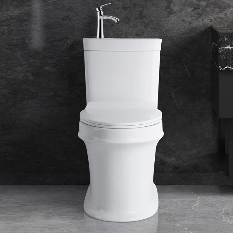 Modern Porcelain Toilet Floor Mount Siphon Jet One-Piece Toilet Flush Toilet 15"L x 28"W x 29"H Cold Water Dispensor ( eft) 12" Clearhalo 'Bathroom Remodel & Bathroom Fixtures' 'Home Improvement' 'home_improvement' 'home_improvement_toilets' 'Toilets & Bidets' 'Toilets' 6909055