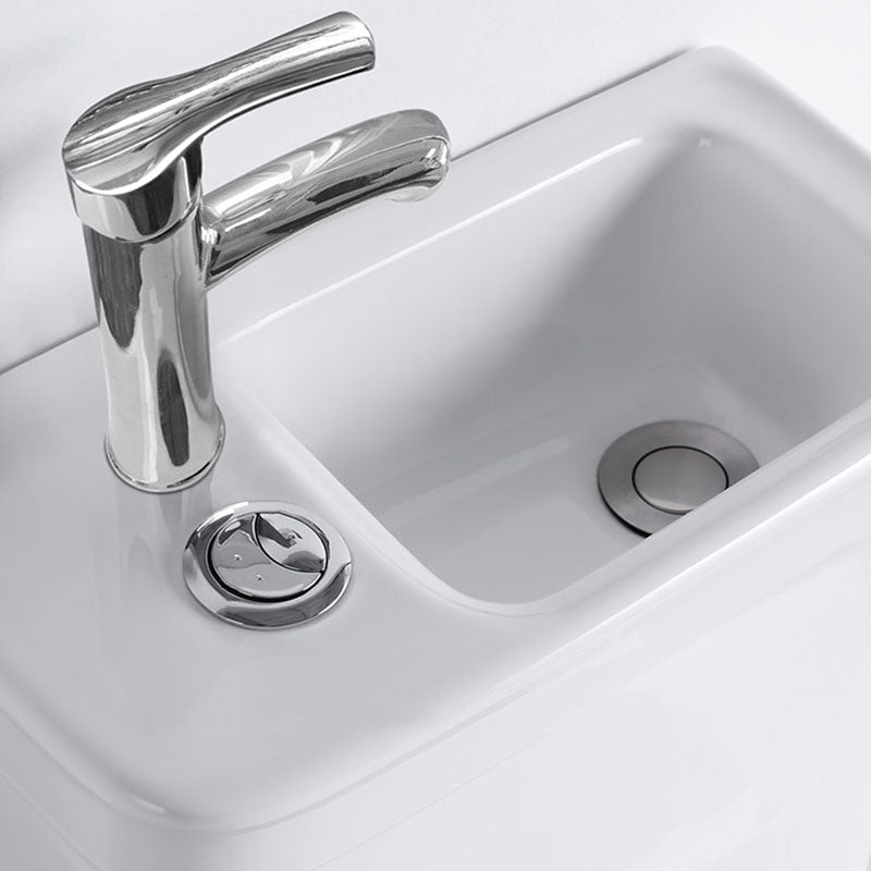 Modern Porcelain Toilet Floor Mount Siphon Jet One-Piece Toilet Flush Toilet Clearhalo 'Bathroom Remodel & Bathroom Fixtures' 'Home Improvement' 'home_improvement' 'home_improvement_toilets' 'Toilets & Bidets' 'Toilets' 6909066