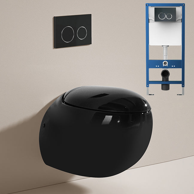 Contemporary Toilet Bowl One Piece Toilet Wall Mount Porcelain Urine Toilet 16"L x 23"W x 16"H Toilet with High Tanker Clearhalo 'Bathroom Remodel & Bathroom Fixtures' 'Home Improvement' 'home_improvement' 'home_improvement_toilets' 'Toilets & Bidets' 'Toilets' 6909107