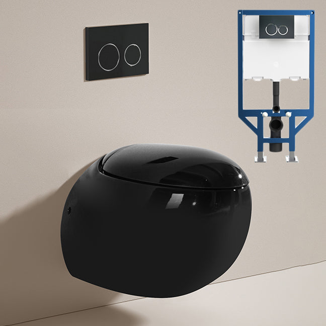 Contemporary Toilet Bowl One Piece Toilet Wall Mount Porcelain Urine Toilet 16"L x 23"W x 16"H Toilet with Freestanding Tanker Clearhalo 'Bathroom Remodel & Bathroom Fixtures' 'Home Improvement' 'home_improvement' 'home_improvement_toilets' 'Toilets & Bidets' 'Toilets' 6909111