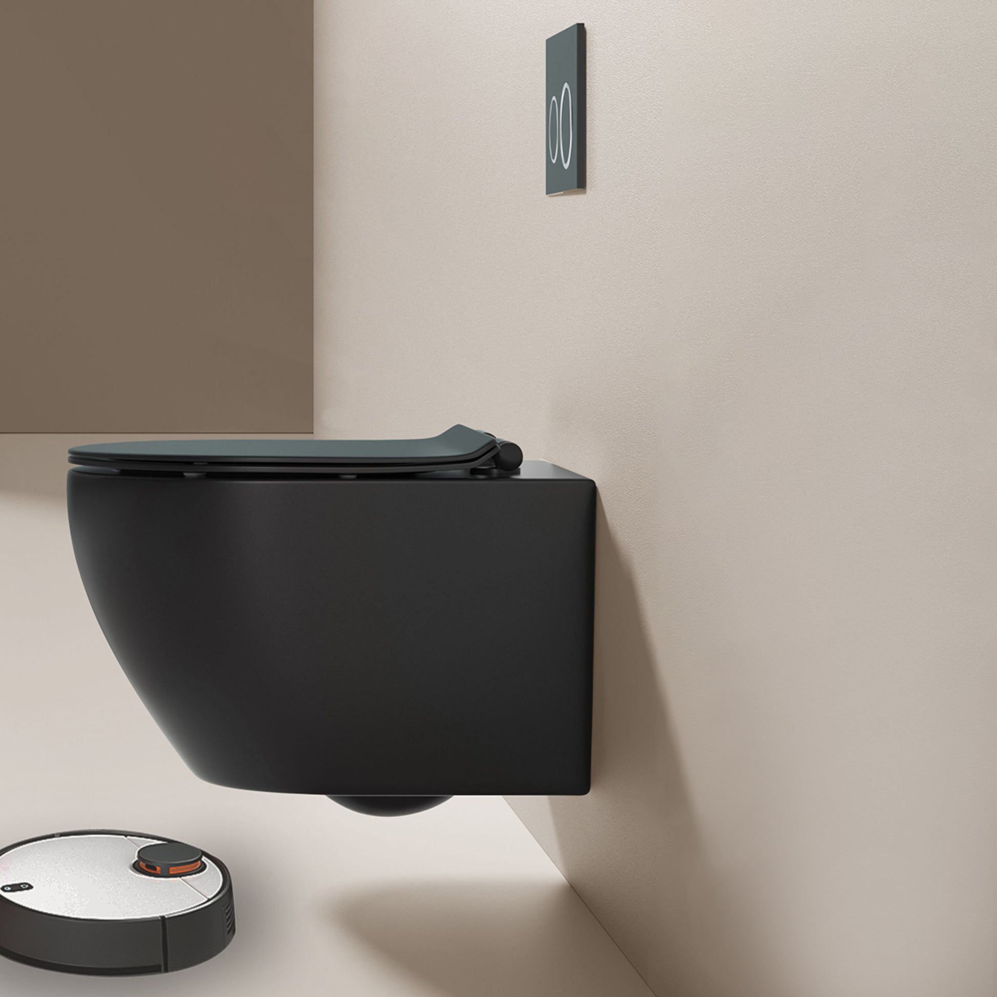 Contemporary Toilet Bowl One Piece Toilet Wall Mount Porcelain Urine Toilet Clearhalo 'Bathroom Remodel & Bathroom Fixtures' 'Home Improvement' 'home_improvement' 'home_improvement_toilets' 'Toilets & Bidets' 'Toilets' 6909117
