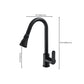 Gooseneck Kitchen Bar Faucet Swivel Spout No Sensor Bar Faucet with Pull down Sprayer Clearhalo 'Home Improvement' 'home_improvement' 'home_improvement_kitchen_faucets' 'Kitchen Faucets' 'Kitchen Remodel & Kitchen Fixtures' 'Kitchen Sinks & Faucet Components' 'kitchen_faucets' 6914156