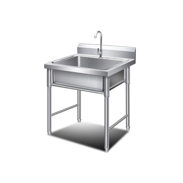 Stainless Steel Kitchen Sink Top Mounted Kitchen Sink with Faucet Clearhalo 'Home Improvement' 'home_improvement' 'home_improvement_kitchen_sinks' 'Kitchen Remodel & Kitchen Fixtures' 'Kitchen Sinks & Faucet Components' 'Kitchen Sinks' 'kitchen_sinks' 6914277
