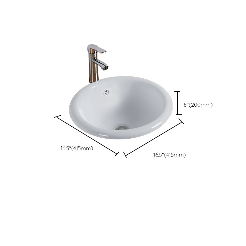 Modern Style Bathroom Sink Oval Porcelain Undermount Bathroom Sink Clearhalo 'Bathroom Remodel & Bathroom Fixtures' 'Bathroom Sinks & Faucet Components' 'Bathroom Sinks' 'bathroom_sink' 'Home Improvement' 'home_improvement' 'home_improvement_bathroom_sink' 6914553