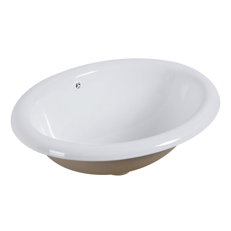 White Drop-in Bathroom Sink Porcelain Wash Stand with Shut-Off Valve Clearhalo 'Bathroom Remodel & Bathroom Fixtures' 'Bathroom Sinks & Faucet Components' 'Bathroom Sinks' 'bathroom_sink' 'Home Improvement' 'home_improvement' 'home_improvement_bathroom_sink' 6914565