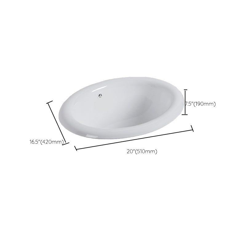 White Drop-in Bathroom Sink Porcelain Wash Stand with Shut-Off Valve Clearhalo 'Bathroom Remodel & Bathroom Fixtures' 'Bathroom Sinks & Faucet Components' 'Bathroom Sinks' 'bathroom_sink' 'Home Improvement' 'home_improvement' 'home_improvement_bathroom_sink' 6914577