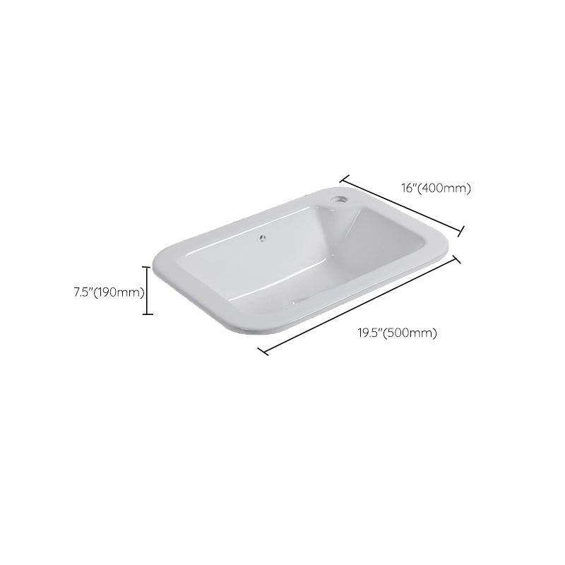 White Drop-in Bathroom Sink Porcelain Wash Stand with Shut-Off Valve Clearhalo 'Bathroom Remodel & Bathroom Fixtures' 'Bathroom Sinks & Faucet Components' 'Bathroom Sinks' 'bathroom_sink' 'Home Improvement' 'home_improvement' 'home_improvement_bathroom_sink' 6914588