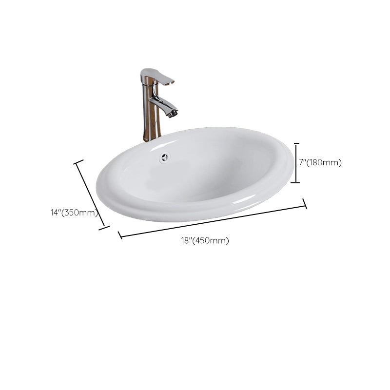 White Drop-in Bathroom Sink Porcelain Wash Stand with Shut-Off Valve Clearhalo 'Bathroom Remodel & Bathroom Fixtures' 'Bathroom Sinks & Faucet Components' 'Bathroom Sinks' 'bathroom_sink' 'Home Improvement' 'home_improvement' 'home_improvement_bathroom_sink' 6914591
