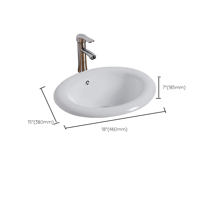 White Drop-in Bathroom Sink Porcelain Wash Stand with Shut-Off Valve Clearhalo 'Bathroom Remodel & Bathroom Fixtures' 'Bathroom Sinks & Faucet Components' 'Bathroom Sinks' 'bathroom_sink' 'Home Improvement' 'home_improvement' 'home_improvement_bathroom_sink' 6914592