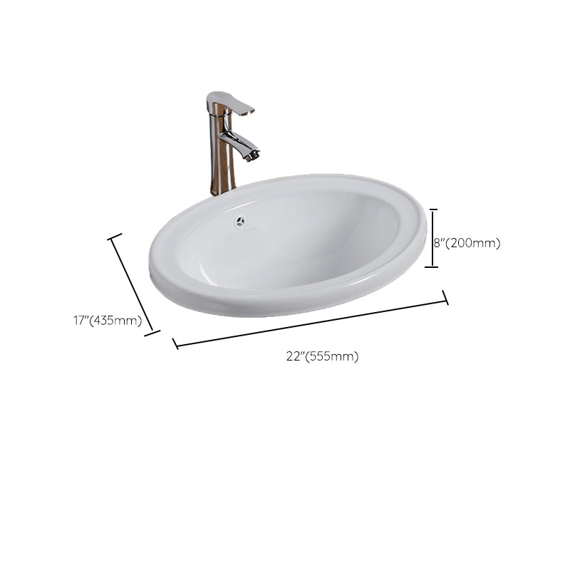 White Drop-in Bathroom Sink Porcelain Wash Stand with Shut-Off Valve Clearhalo 'Bathroom Remodel & Bathroom Fixtures' 'Bathroom Sinks & Faucet Components' 'Bathroom Sinks' 'bathroom_sink' 'Home Improvement' 'home_improvement' 'home_improvement_bathroom_sink' 6914593