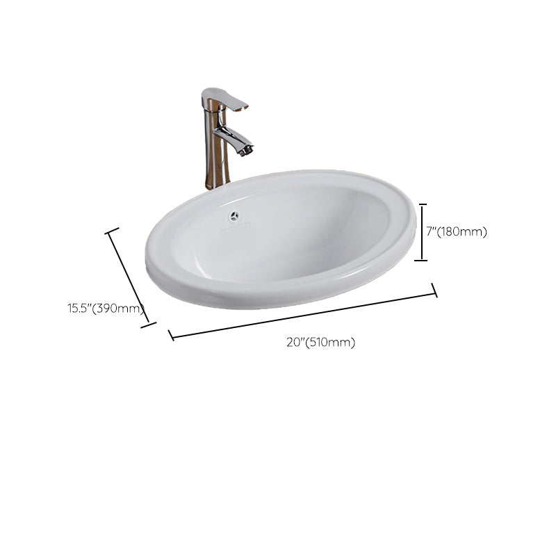 White Drop-in Bathroom Sink Porcelain Wash Stand with Shut-Off Valve Clearhalo 'Bathroom Remodel & Bathroom Fixtures' 'Bathroom Sinks & Faucet Components' 'Bathroom Sinks' 'bathroom_sink' 'Home Improvement' 'home_improvement' 'home_improvement_bathroom_sink' 6914594