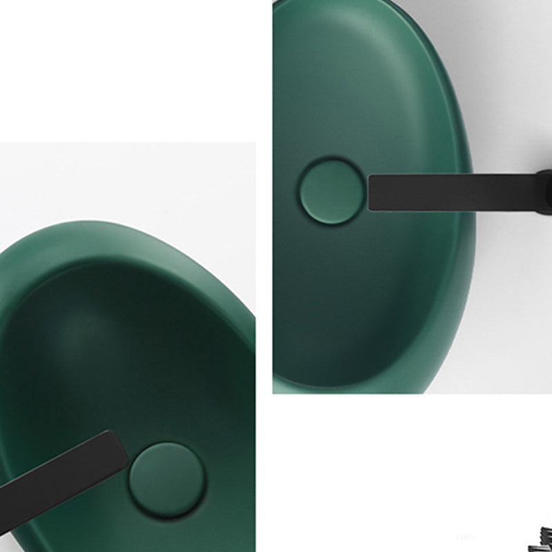 Modern Vessel Bathroom Sink Oval Porcelain with Faucet Vessel Sink Clearhalo 'Bathroom Remodel & Bathroom Fixtures' 'Bathroom Sinks & Faucet Components' 'Bathroom Sinks' 'bathroom_sink' 'Home Improvement' 'home_improvement' 'home_improvement_bathroom_sink' 6914610