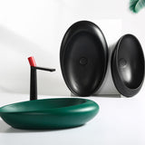 Modern Vessel Bathroom Sink Oval Porcelain with Faucet Vessel Sink Clearhalo 'Bathroom Remodel & Bathroom Fixtures' 'Bathroom Sinks & Faucet Components' 'Bathroom Sinks' 'bathroom_sink' 'Home Improvement' 'home_improvement' 'home_improvement_bathroom_sink' 6914614