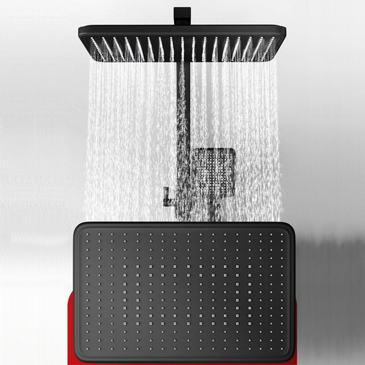 Shower Trim Square Handheld Shower Head Massage Jet Shower System Clearhalo 'Bathroom Remodel & Bathroom Fixtures' 'Home Improvement' 'home_improvement' 'home_improvement_shower_faucets' 'Shower Faucets & Systems' 'shower_faucets' 'Showers & Bathtubs Plumbing' 'Showers & Bathtubs' 6915131