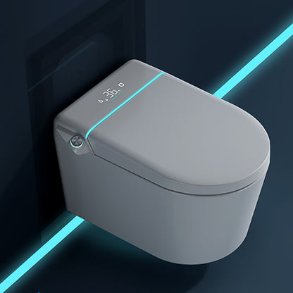 Elongated Wall Mounted Bidet White Wall Hung Toilet Set with Unlimited Warm Water Clearhalo 'Bathroom Remodel & Bathroom Fixtures' 'Bidets' 'Home Improvement' 'home_improvement' 'home_improvement_bidets' 'Toilets & Bidets' 6915171