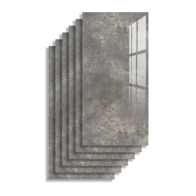 Rectangular PVC 12" X 23" 6-Pack Peel and Stick Wall Tile Kitchen and Bathroom Backsplash Dark Gray Clearhalo 'Flooring 'Home Improvement' 'home_improvement' 'home_improvement_peel_stick_blacksplash' 'Peel & Stick Backsplash Tile' 'peel_stick_blacksplash' 'Walls & Ceilings' Walls and Ceiling' 6915364