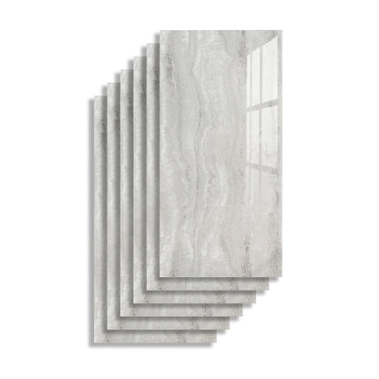 Rectangular PVC 12" X 23" 6-Pack Peel and Stick Wall Tile Kitchen and Bathroom Backsplash Textured White Clearhalo 'Flooring 'Home Improvement' 'home_improvement' 'home_improvement_peel_stick_blacksplash' 'Peel & Stick Backsplash Tile' 'peel_stick_blacksplash' 'Walls & Ceilings' Walls and Ceiling' 6915371