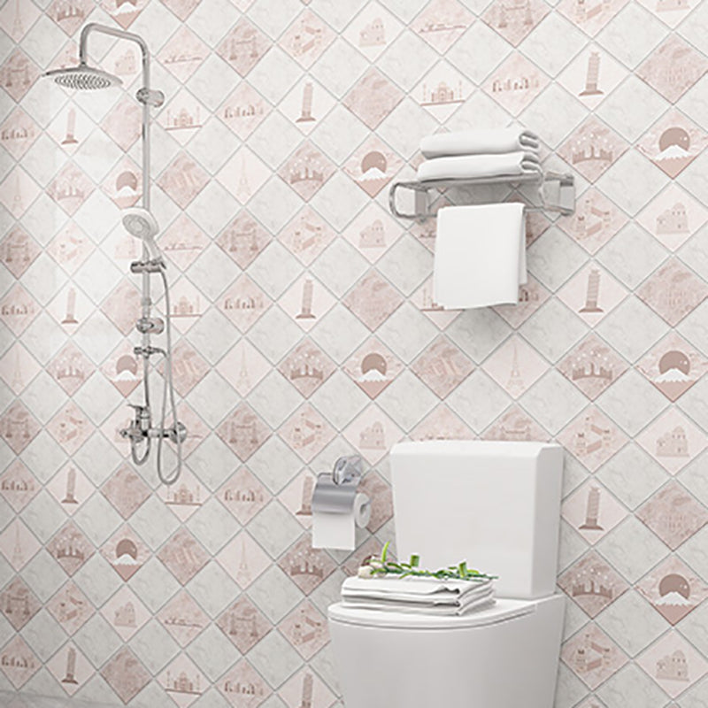 23" X 196" PVC Peel and Stick Wallpaper Kitchen and Bathroom Waterproof Wallpaper Light Pink Clearhalo 'Flooring 'Home Improvement' 'home_improvement' 'home_improvement_peel_stick_blacksplash' 'Peel & Stick Backsplash Tile' 'peel_stick_blacksplash' 'Walls & Ceilings' Walls and Ceiling' 6915495