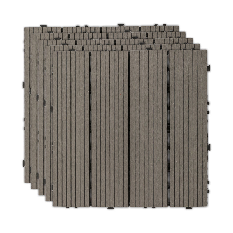 Water Resistant Tile Flooring Engineered Wood Floor Tile with Click Lock Brown Clearhalo 'Flooring 'Hardwood Flooring' 'hardwood_flooring' 'Home Improvement' 'home_improvement' 'home_improvement_hardwood_flooring' Walls and Ceiling' 6915591