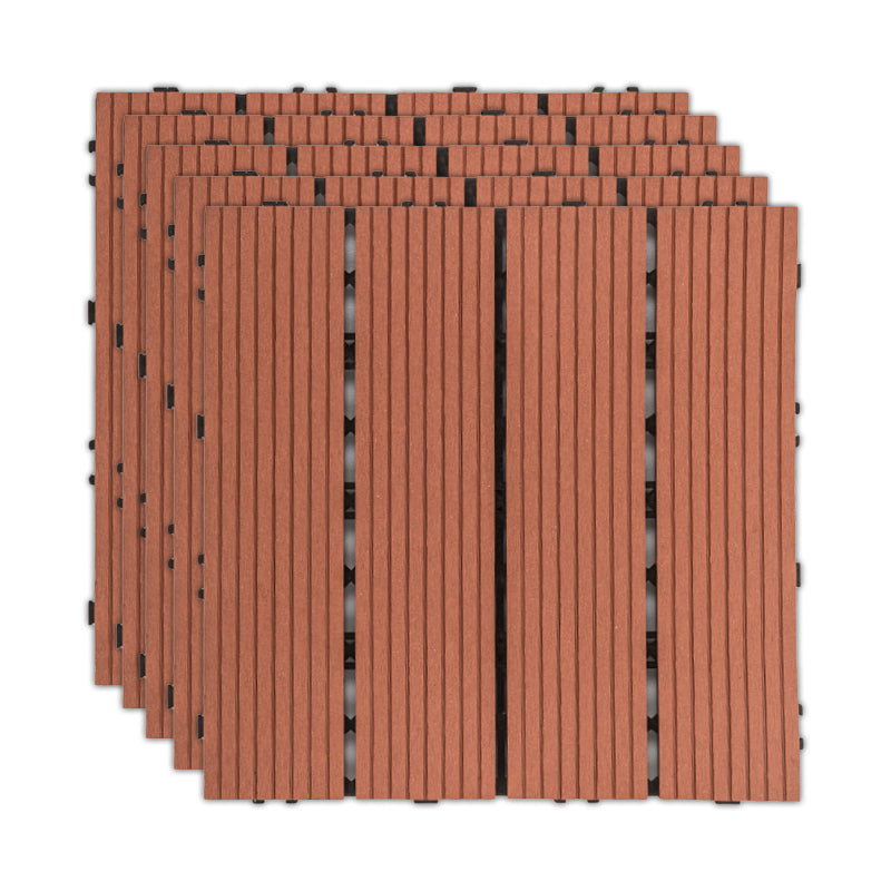 Water Resistant Tile Flooring Engineered Wood Floor Tile with Click Lock Orange Clearhalo 'Flooring 'Hardwood Flooring' 'hardwood_flooring' 'Home Improvement' 'home_improvement' 'home_improvement_hardwood_flooring' Walls and Ceiling' 6915598