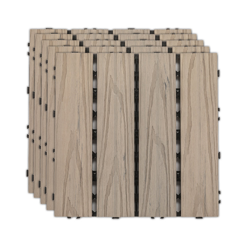 Water Resistant Tile Flooring Engineered Wood Floor Tile with Click Lock White Gray Clearhalo 'Flooring 'Hardwood Flooring' 'hardwood_flooring' 'Home Improvement' 'home_improvement' 'home_improvement_hardwood_flooring' Walls and Ceiling' 6915600