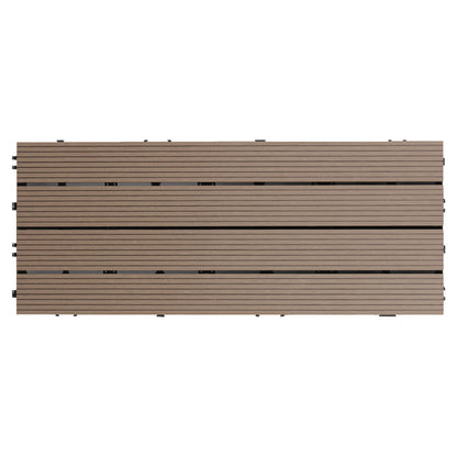 Waterproof Flooring Tiles Interlocking Composite Patio Flooring Tiles Coffee Clearhalo 'Home Improvement' 'home_improvement' 'home_improvement_outdoor_deck_tiles_planks' 'Outdoor Deck Tiles & Planks' 'Outdoor Flooring & Tile' 'Outdoor Remodel' 'outdoor_deck_tiles_planks' 6915668