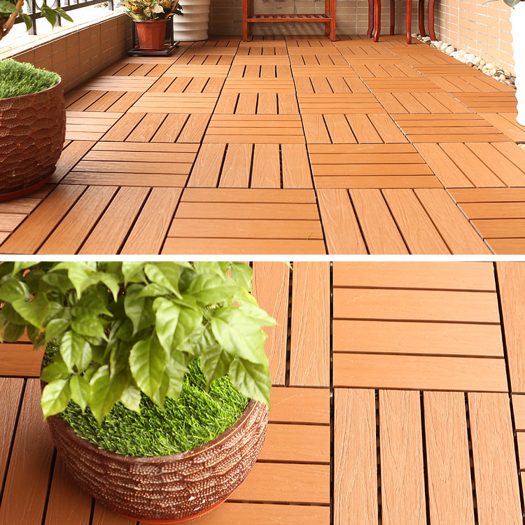 Composite Deck Tile Solid Color Water Resistant Patio Flooring Tile Clearhalo 'Home Improvement' 'home_improvement' 'home_improvement_outdoor_deck_tiles_planks' 'Outdoor Deck Tiles & Planks' 'Outdoor Flooring & Tile' 'Outdoor Remodel' 'outdoor_deck_tiles_planks' 6915686