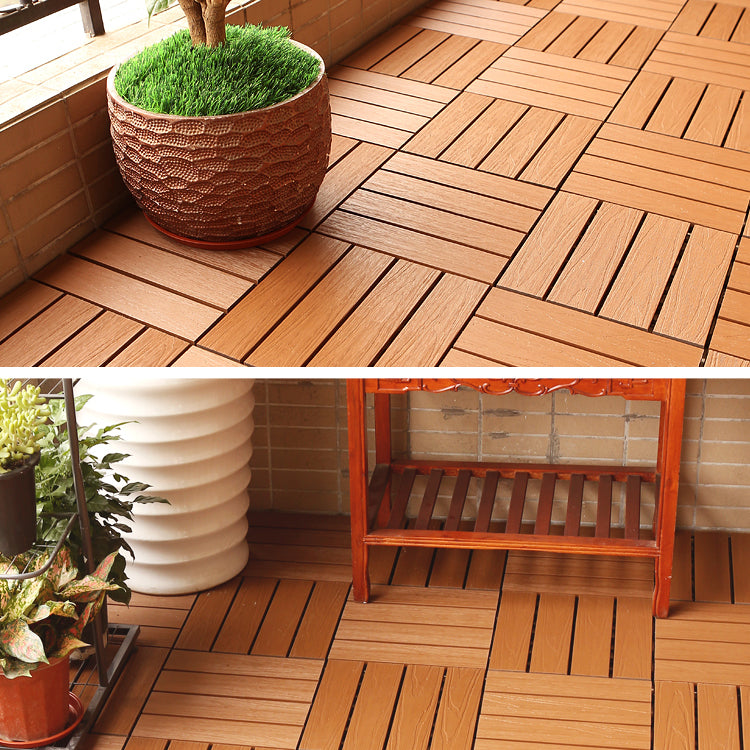 Composite Deck Tile Solid Color Water Resistant Patio Flooring Tile Clearhalo 'Home Improvement' 'home_improvement' 'home_improvement_outdoor_deck_tiles_planks' 'Outdoor Deck Tiles & Planks' 'Outdoor Flooring & Tile' 'Outdoor Remodel' 'outdoor_deck_tiles_planks' 6915691