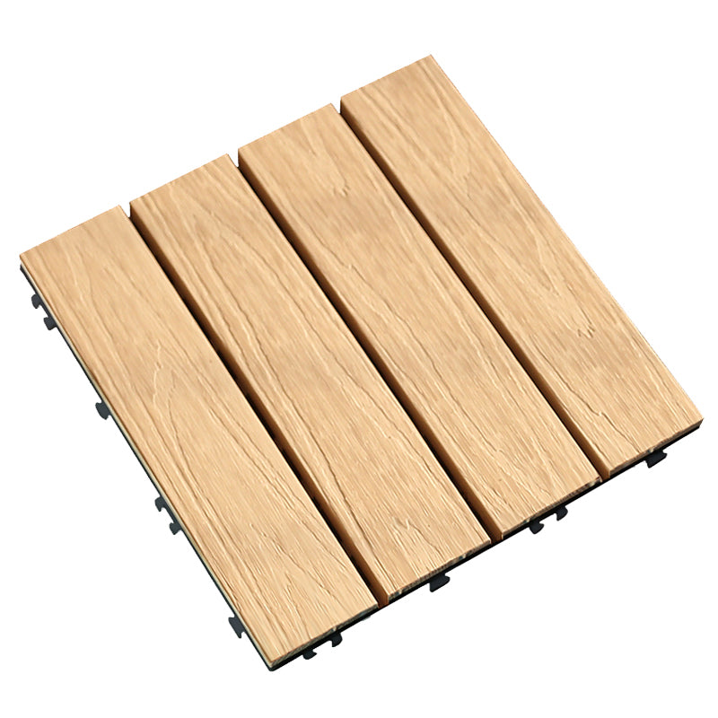 Composite Decking Tiles Interlocking Water Resistant Floor Tiles Clearhalo 'Home Improvement' 'home_improvement' 'home_improvement_outdoor_deck_tiles_planks' 'Outdoor Deck Tiles & Planks' 'Outdoor Flooring & Tile' 'Outdoor Remodel' 'outdoor_deck_tiles_planks' 6915702