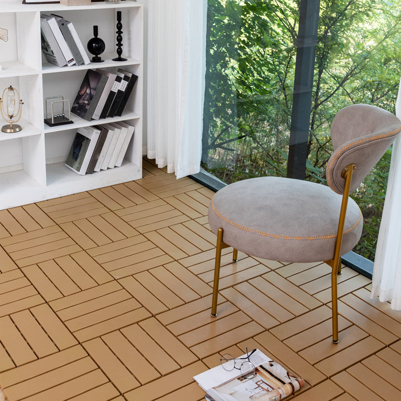 Scratch Resistant Decking Tiles Interlocking Composite Floor Tiles Natural Clearhalo 'Home Improvement' 'home_improvement' 'home_improvement_outdoor_deck_tiles_planks' 'Outdoor Deck Tiles & Planks' 'Outdoor Flooring & Tile' 'Outdoor Remodel' 'outdoor_deck_tiles_planks' 6915710