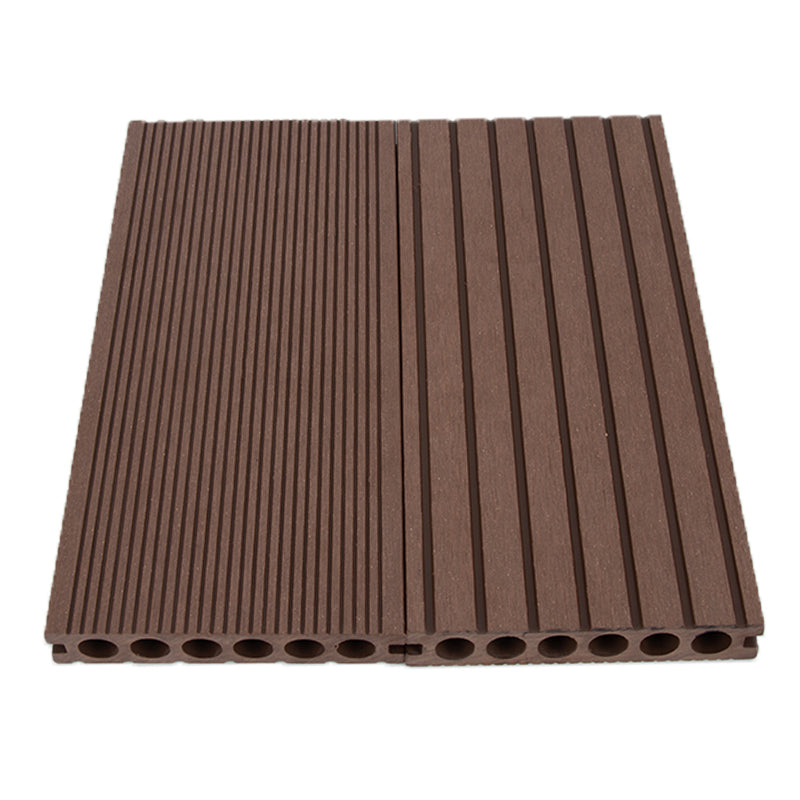 Composite Deck Tiles Pure Color Water Resistant Outdoor Flooring Coffee Round Clearhalo 'Home Improvement' 'home_improvement' 'home_improvement_outdoor_deck_tiles_planks' 'Outdoor Deck Tiles & Planks' 'Outdoor Flooring & Tile' 'Outdoor Remodel' 'outdoor_deck_tiles_planks' 6915757