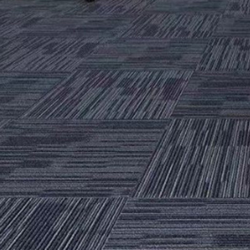 Carpet Tile Fade Resistant Non-Skid Solid Color Self Peel and Stick Carpet Tiles Bedroom Dark Blue-White Clearhalo 'Carpet Tiles & Carpet Squares' 'carpet_tiles_carpet_squares' 'Flooring 'Home Improvement' 'home_improvement' 'home_improvement_carpet_tiles_carpet_squares' Walls and Ceiling' 6915804