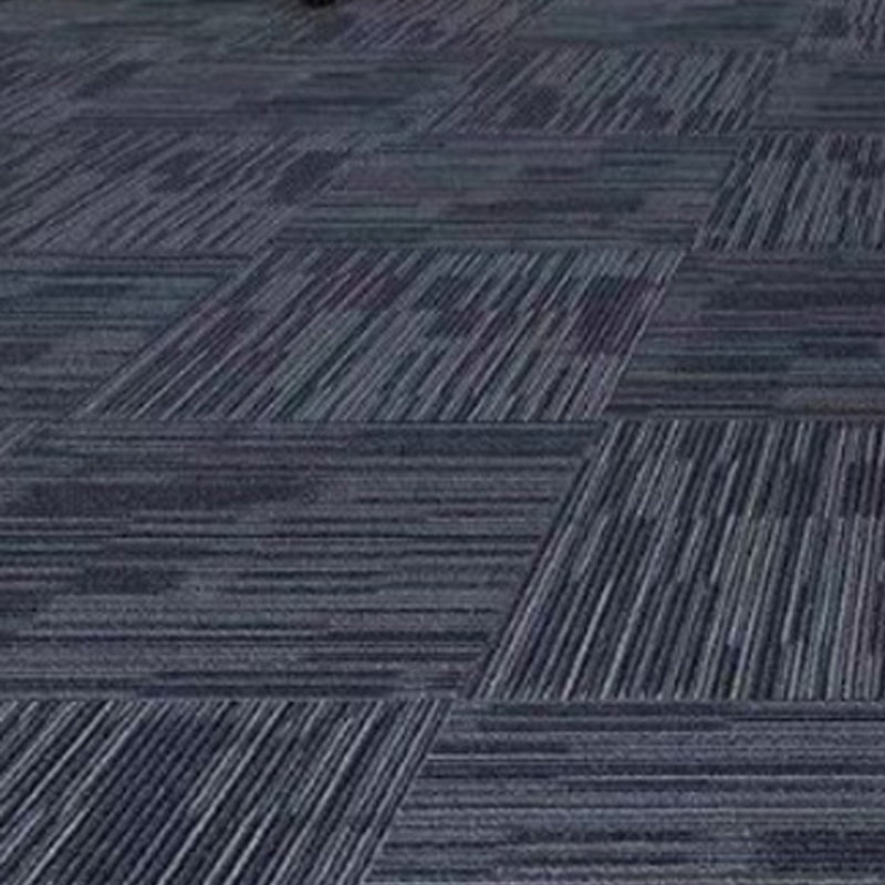 Carpet Tile Fade Resistant Non-Skid Solid Color Self Peel and Stick Carpet Tiles Bedroom Dark Blue-White Clearhalo 'Carpet Tiles & Carpet Squares' 'carpet_tiles_carpet_squares' 'Flooring 'Home Improvement' 'home_improvement' 'home_improvement_carpet_tiles_carpet_squares' Walls and Ceiling' 6915804