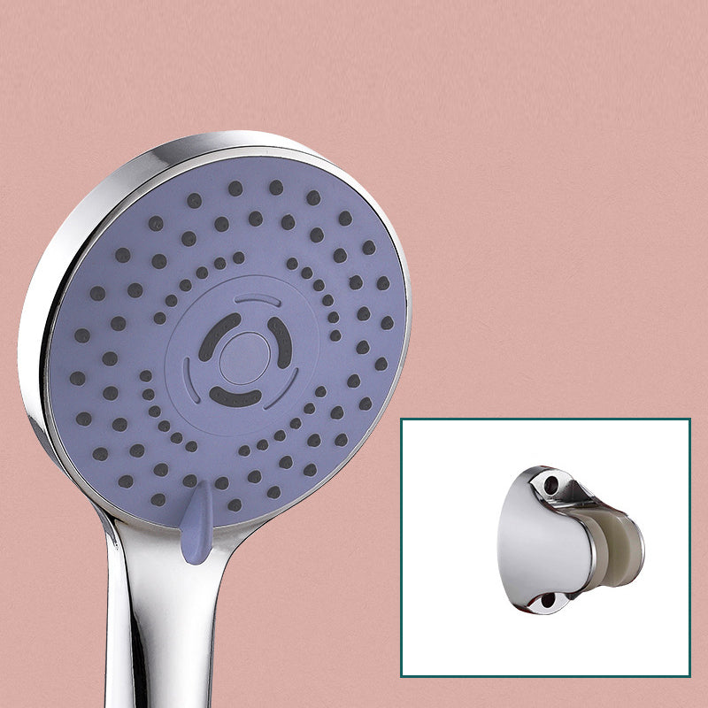 Round Shower Head Plastic Shower Head with Adjustable Spray Pattern Shower Head with Wall Pedestal None Clearhalo 'Bathroom Remodel & Bathroom Fixtures' 'Home Improvement' 'home_improvement' 'home_improvement_shower_heads' 'Shower Heads' 'shower_heads' 'Showers & Bathtubs Plumbing' 'Showers & Bathtubs' 6915816