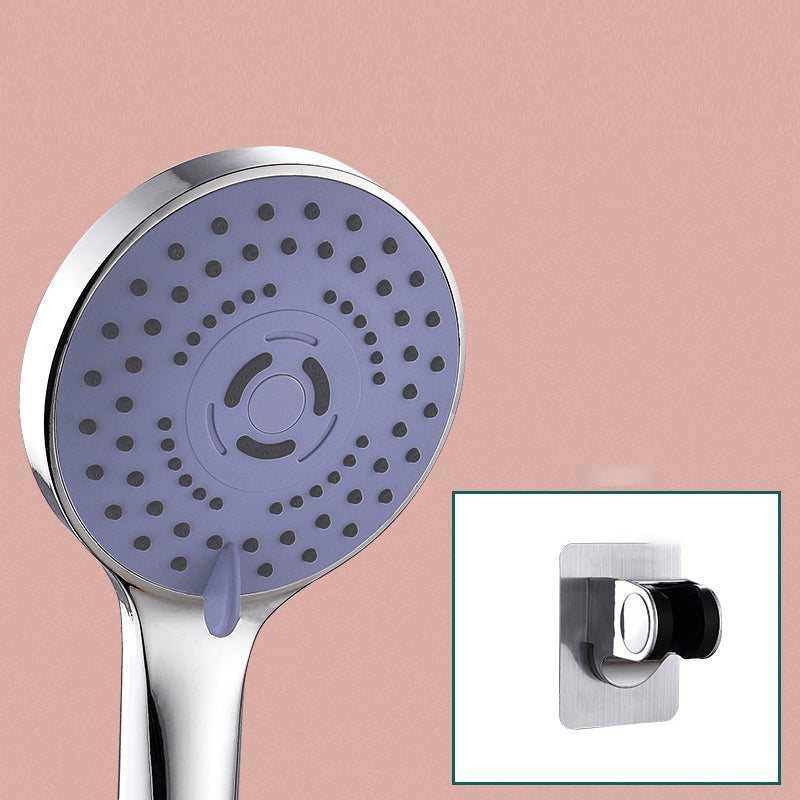 Round Shower Head Plastic Shower Head with Adjustable Spray Pattern Shower & Punch-free Wall Seat None Clearhalo 'Bathroom Remodel & Bathroom Fixtures' 'Home Improvement' 'home_improvement' 'home_improvement_shower_heads' 'Shower Heads' 'shower_heads' 'Showers & Bathtubs Plumbing' 'Showers & Bathtubs' 6915820
